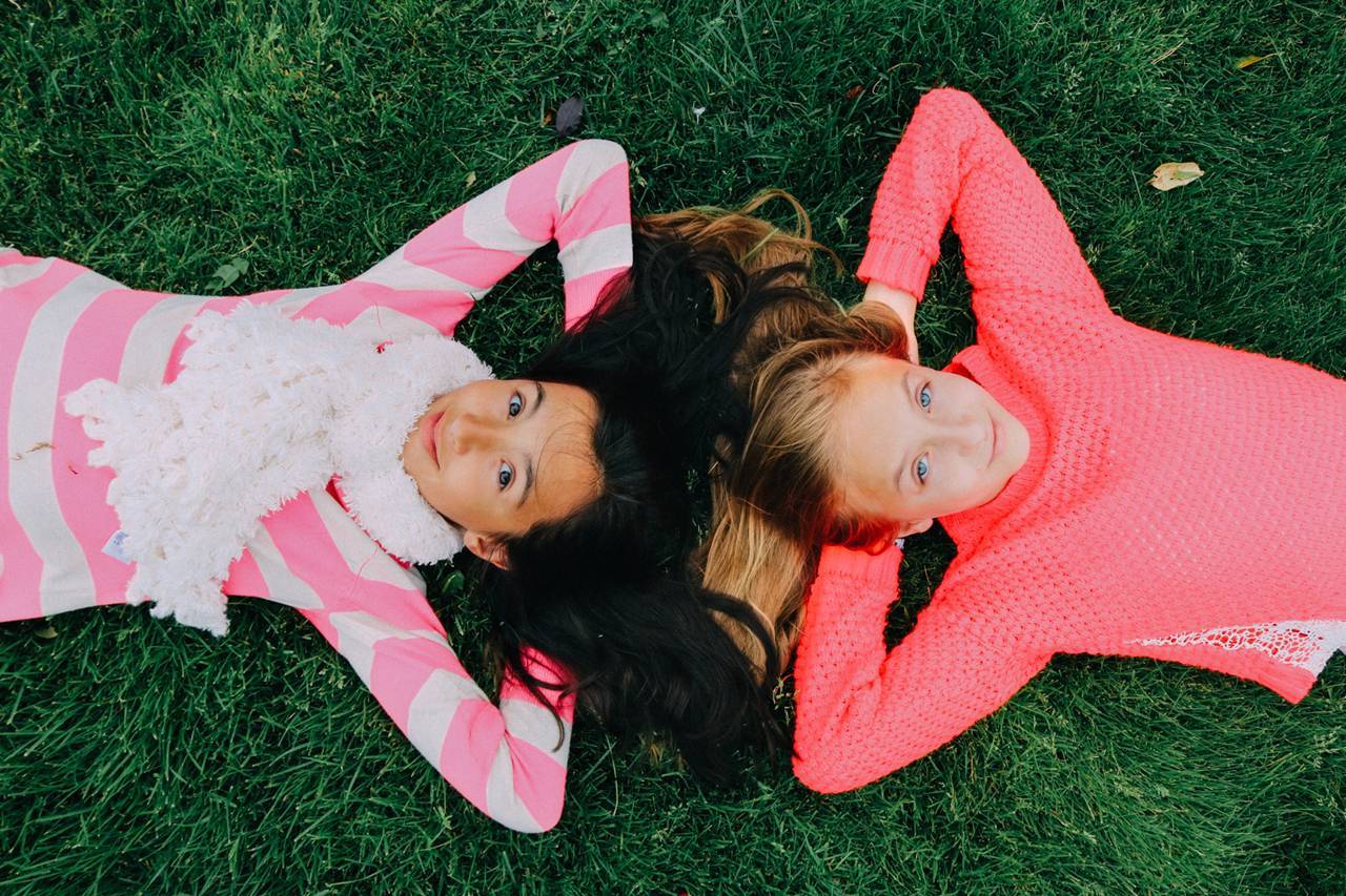 Mobile Alabama contact lenses kids lying on grass
